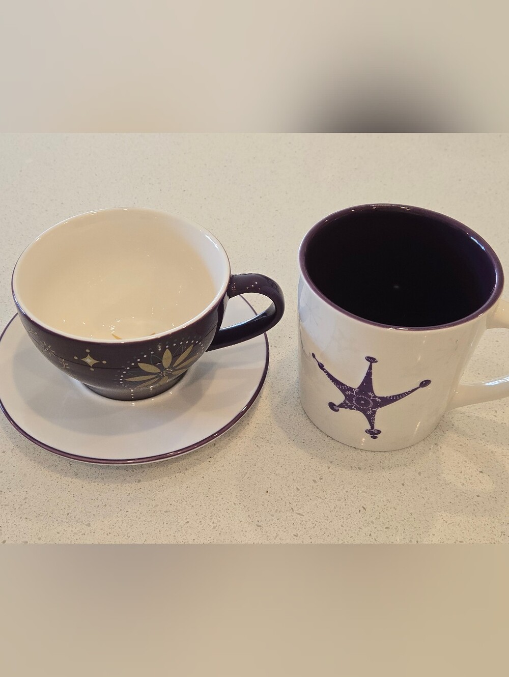 2006 Starbucks Holiday Coffee Mug And Cup and Saucer Set